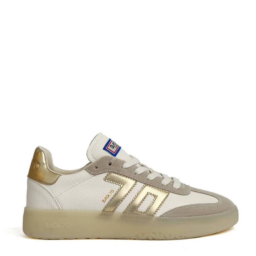 NEW BACK 70 women's retro sneaker in metallic gold